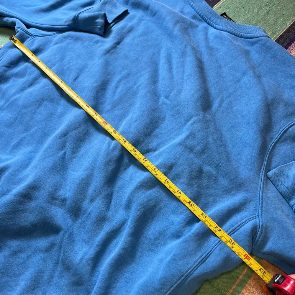 Nike Sweatshirt Mens XL Blue Crewneck Embroidered Logo Fleece Pullover Sporty